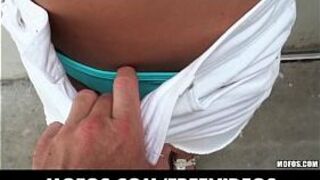 Sexy amateur has an amazing pair of tits porn video