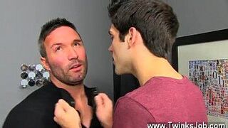 Sexy men Brock Landon is thinking dinner plans, but his man Aiden porn video